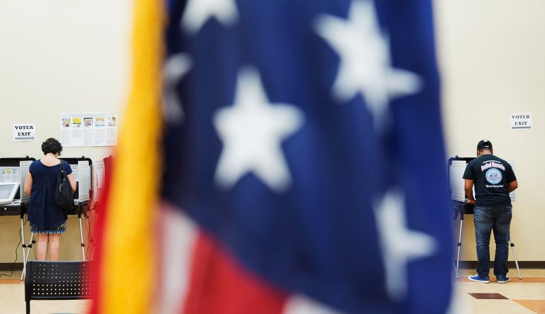 President Trump announced this week he was dissolving his voter fraud commission and said the effort would shift to DHS. (AP Photo/David Goldman)