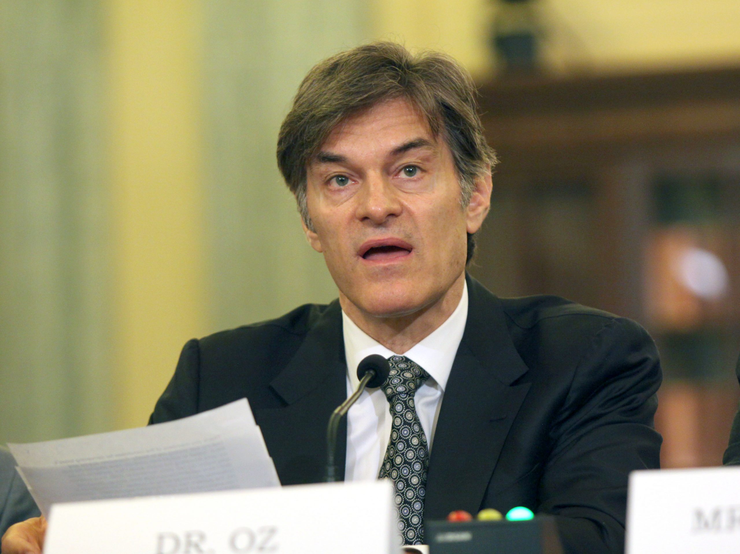 Dr. Oz scolded at hearing on weight loss scams