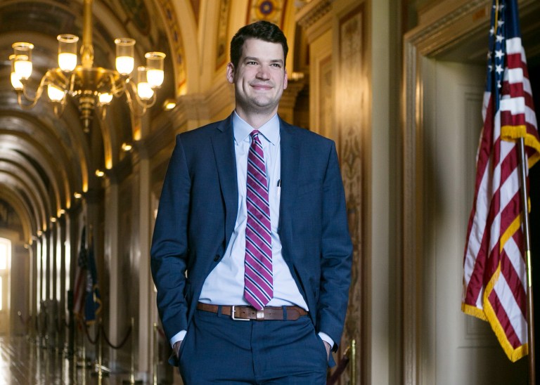 Theo Merkel is a legislative assistant for healthcare in the office of Sen. Pat Toomey. (Graeme Jennings/Washington Examiner)