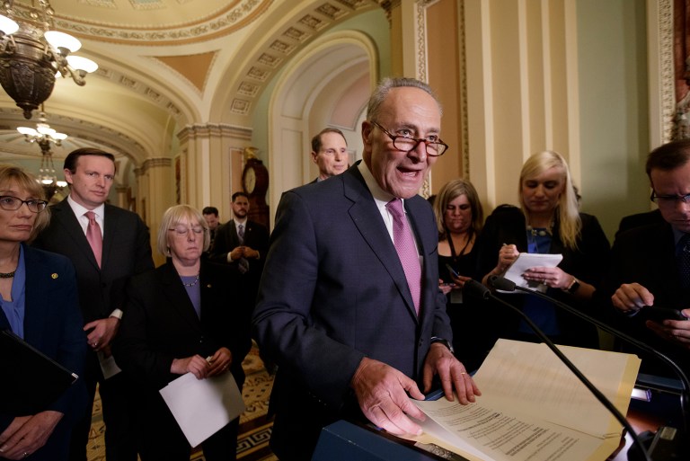 Senate Minority Leader Chuck Schumer is demanding that Speaker Paul Ryan remove Rep. Deven Nunes as chairman of the House Intelligence Committee if he wants to ensure a 