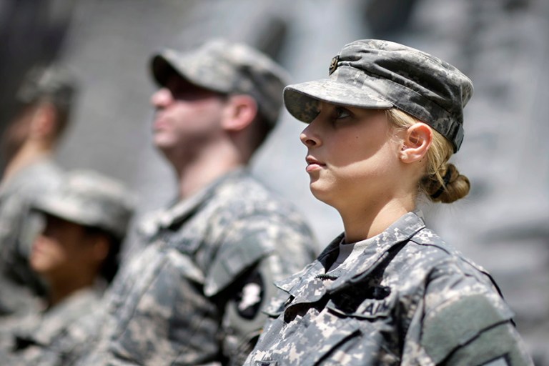 The U.S. military is currently planning to scrap all limits on placing women in combat roles (the current limits do not keep women totally out of combat). (AP file photo/Mel Evans)