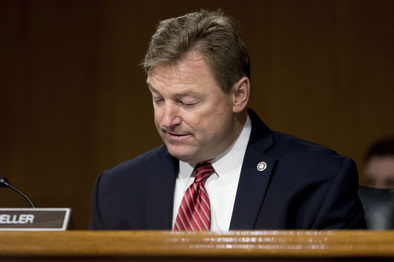 Sen. Dean Heller's remarks come after a statement of opposition from four conservative senators opposing the bill in its current form. The GOP can afford to lose only two votes if it is to pass the healthcare bill with a simple majority. (AP Photo/Andrew Harnik, File)