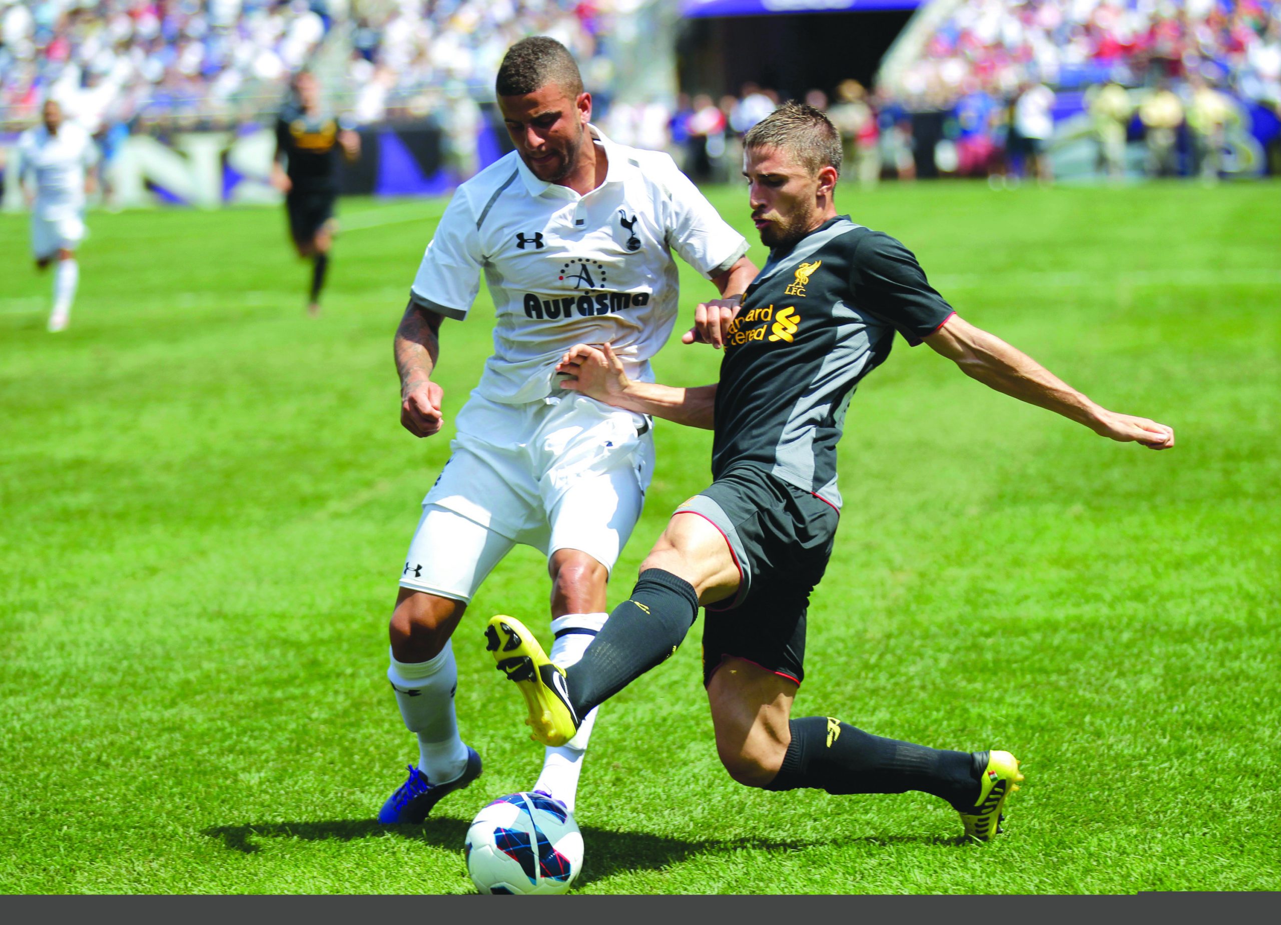 In Baltimore, weather is hot and play is not in scoreless draw between Liverpool, Tottenham Hotspur