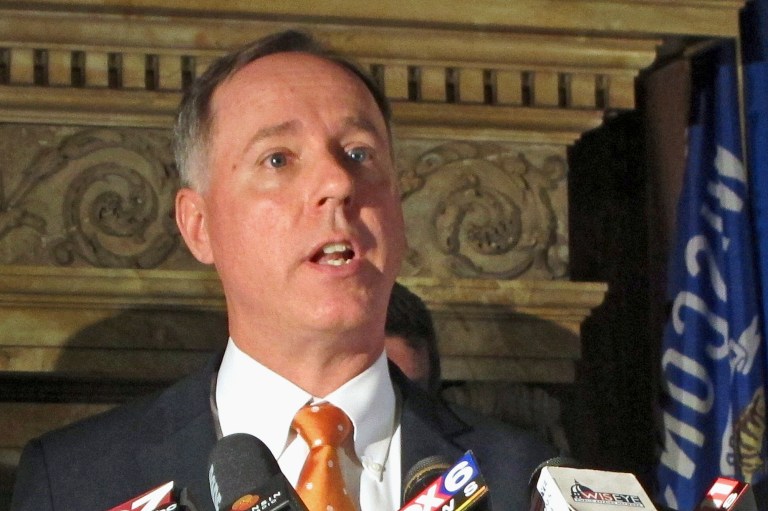 Wisconsin State Assembly Speaker Robin Vos, one of the state's top Republican officials and a former roommate of Reince Priebus, slammed the latter's ouster as White House chief of staff Friday. (AP Photo/Scott Bauer, File)
