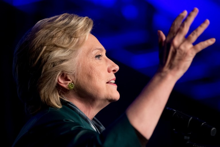 Hillary Clinton's new email address appears to have been revealed by the latest hack. (AP Photo/Andrew Harnik)