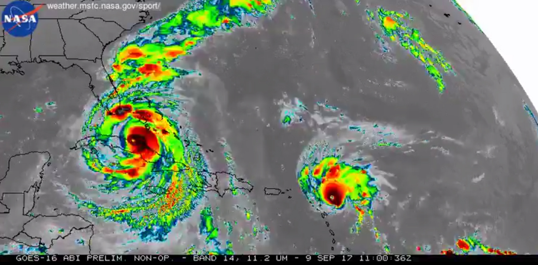 WATCH: 10 days of Hurricane Irma satellite imagery condensed into 30 seconds