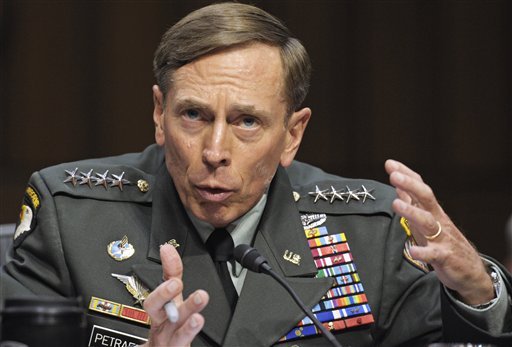 CIA Director nominee Gen. David Petraeus testifies on Capitol Hill in Washington, Thursday,June 23, 2011, before the Senate Intelligence Committee during a hearing on his nomination.  (AP Photo/Cliff Owen)