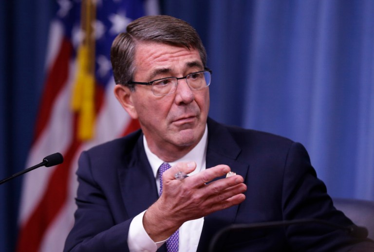 Newly released documents show Carter used his personal email account for government business for nearly a year, until December 2015 when news reports revealed the practice. (AP Photo/Mauel Balce Ceneta, File)