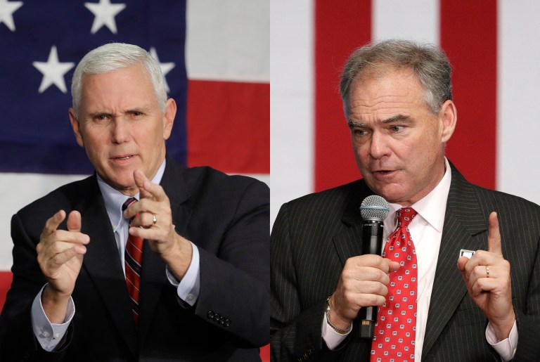 And both VP selections, Indiana Gov. Mike Pence and Virginia Sen. Tim Kaine, were widely applauded by each side. (AP Photos)
