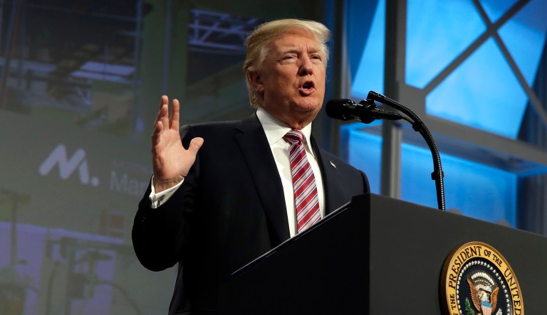 President Trump said 10,000 federal personnel are assisting with the recovery efforts, but that 