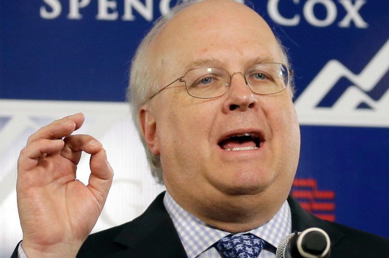 Donald Trump's path to attaining enough electoral votes is playing defense, said Karl Rove. (AP Photo/Rick Bowmer)