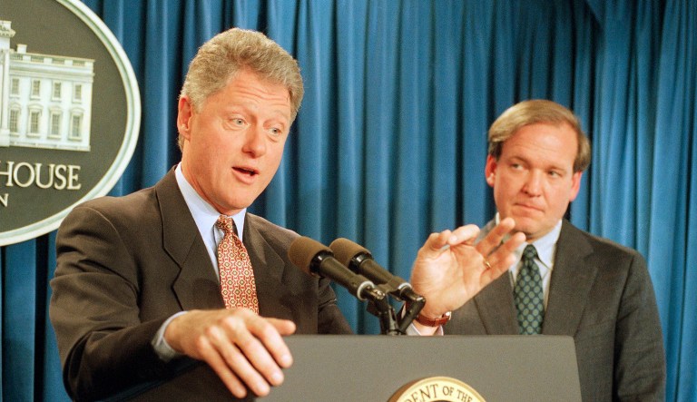 Michael McCurry served as White House press secretary during the Clinton administration from 1994 until 1998. (AP Photo/Greg Gibson)