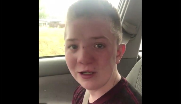 It's tough to watch Keaton Jones described how he's treated by bullies without getting at least a little bit misty-eyed. (Image courtesy screenshot)