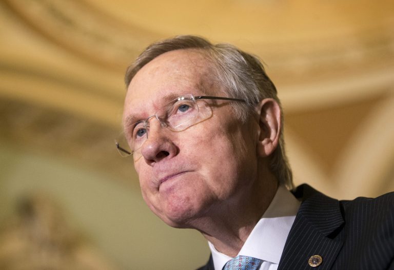 Senate Majority Leader Harry Reid, D-Nev., said Tuesday that his spending proposal designed to prevent a government shutdown at month's end will keep federal agencies funded through Nov. 15. (AP/J. Scott Applewhite)