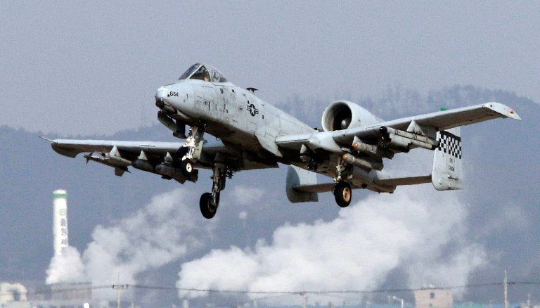 As in recent years, Congress will again prevent the Air Force’s attempt to retire the A-10 attack aircraft, pictured above, to pay for more F-35s, despite the fact that congressional budgeteers have given the Air Force no choice. (AP Photo/Lee Jin-man)