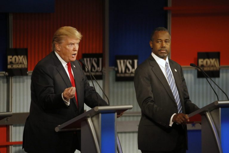 Donald Trump believes time is up on the former neurosurgeon Ben Carson. (AP Photo/Morry Gash)