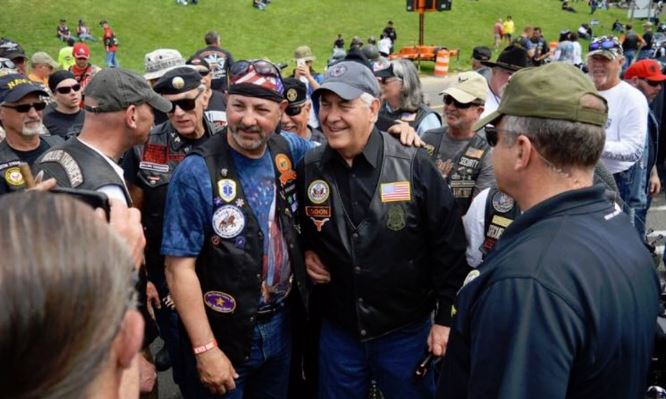 The event consists of thousands of bikers who ride in a massive caravan from the Pentagon to the National Mall to honor military veterans and members who have gone missing in action. (Twitter)