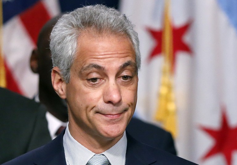 Chicagoans have called for Emanuel's resignation since November. (AP Photo/Charles Rex Arbogast)