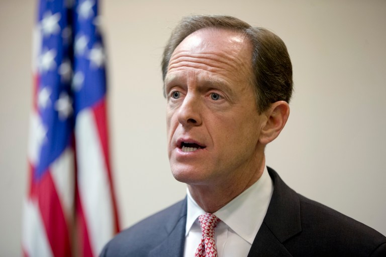 Toomey said that there is no pressure to endorse at this time as he continues to fight for re-election. (AP Photo/Matt Rourke)