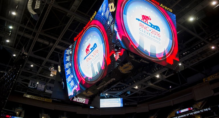 The Quicken Loans Arena will host the 2016 Republican National Convention in Cleveland, Ohio. (CQ Roll Call via AP Images)
