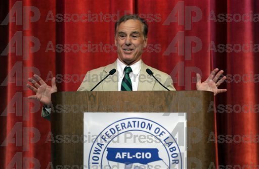 Former Vermont governor and Democratic presidential candidate Howard Dean, shown here while speaking at the Iowa Federation of Labor convention on Aug. 23, said Republicans are behaving like the Muslim Brotherhood on social issues.