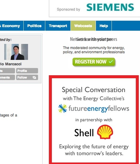 Siemens, Shell and the solar lobby against big business?