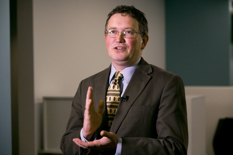 —œThe insurance companies were the ones at the seat of the table when this bill was written,—? Massie said. (Washington Examiner/Graeme Jennings)