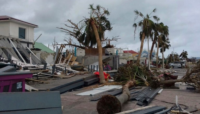 There have reports of looting and violence on the Dutch-French island of St. Maartin/St. Marten, which is a popular vacation spot. (AP Photo/Amandine Ascensio)