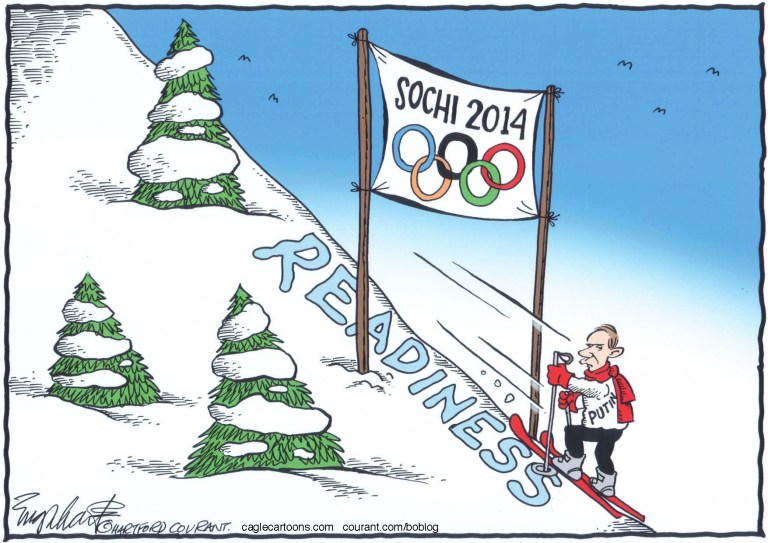 Editorial cartoon: Slippery slope