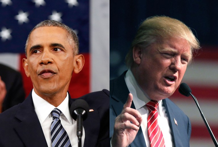 Asked whether President Obama would have delivered a different address if Donald Trump weren't the leading candidate, White House spokesman Josh Earnest said the president has consistently tried to strike optimistic themes throughout his two presidential campaigns and time in office. (AP Photos)