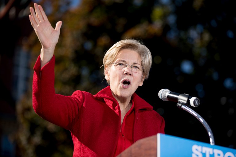 Sen. Elizabeth Warren, D-Mass., pledged Thursday to work with President-elect Donald Trump on economic issues. (AP Photo/Andrew Harnik, file)