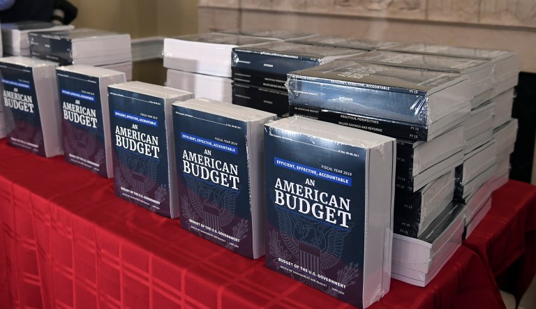 The White House budget, written by budget director Mick Mulvaney, is a request to Congress regarding spending and tax policy, and a statement of Trump's priorities. It is not law or legislation, and is certain to be largely ignored by Congress. (AP Photo/Susan Walsh)
