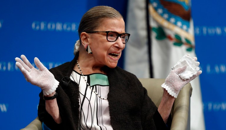 Supreme Court Justice Ruth Bader Ginsburg said she liked the actress who portrays her on 