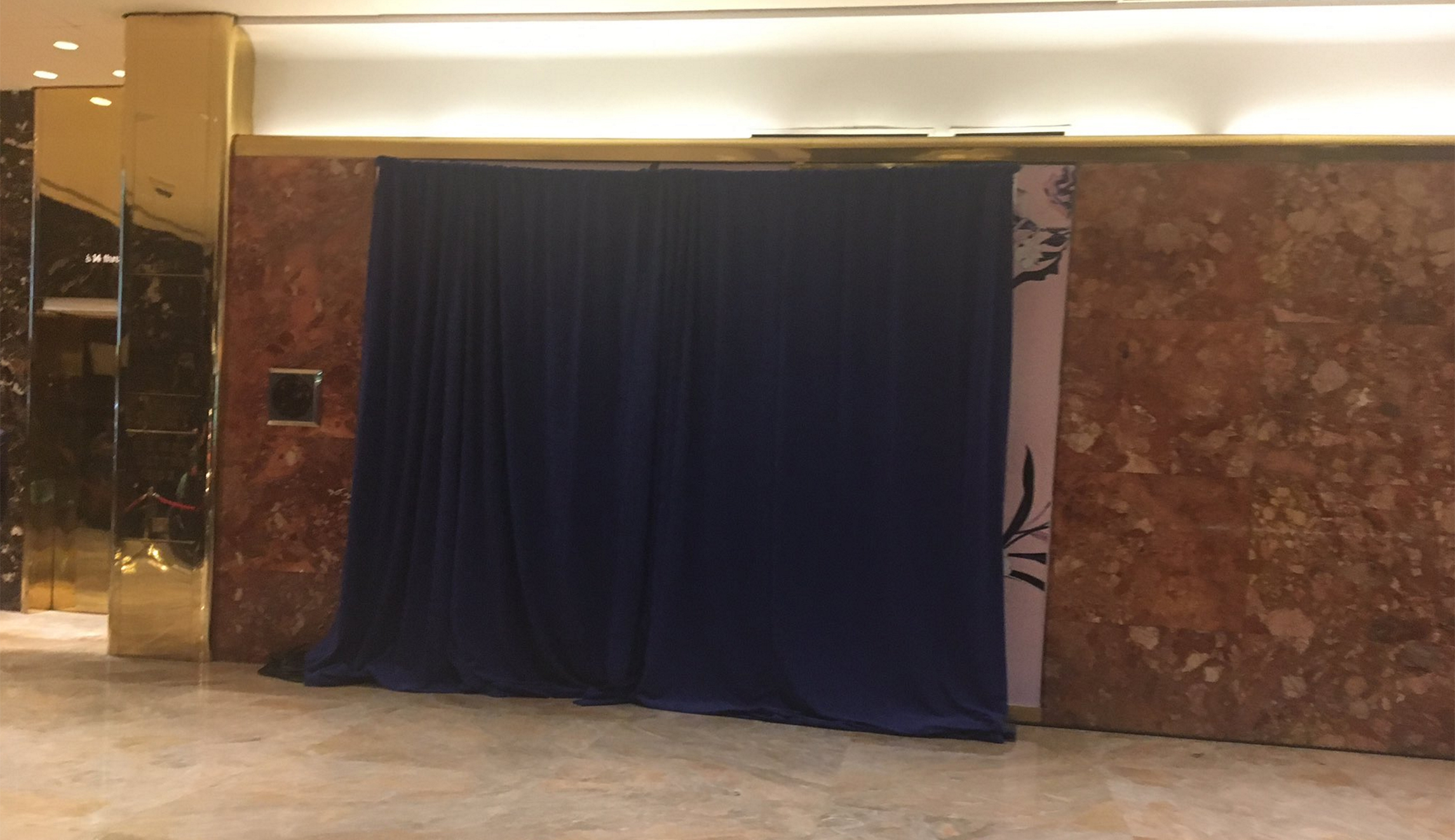 Display for Ivanka Trump brand covered up during her father’s stay at Trump Tower