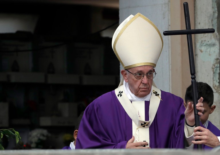 Pope Francis said that after Donald Trump's election, 