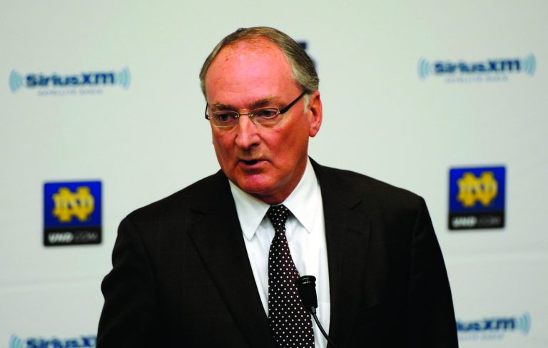 Joe Raymond/AP
Notre Dame Athletic Director Jack Swarbrick said in his weekly radio show that the university encouraged Manti Te'o to go public about the hoax.