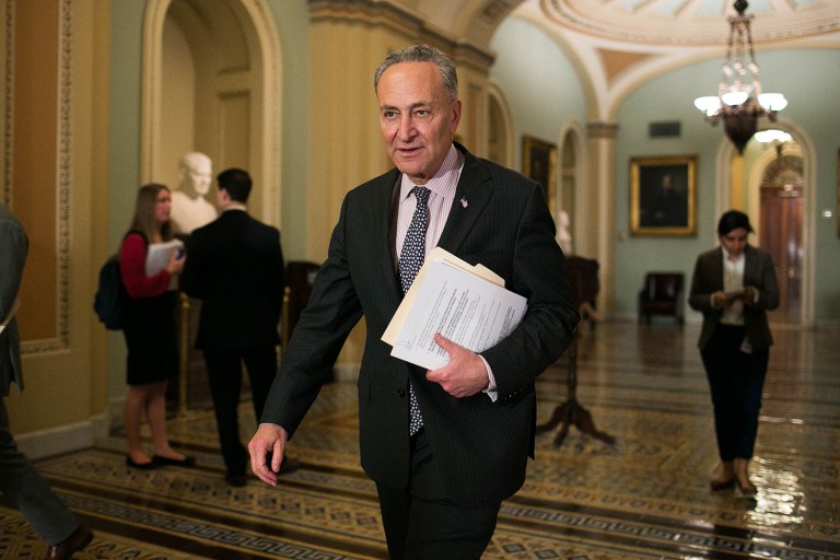 Sen. Chuck Schumer, D-NY, succeeds Sen. Harry Reid, D-Nev., who is retiring after more than a decade leading Senate Democrats. (Graeme Jennings/Examiner)