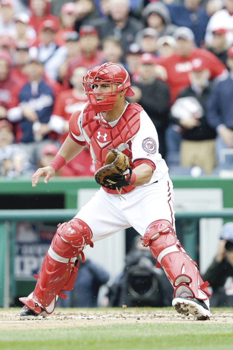 Rob Carr/Getty Images
Catcher Wilson Ramos is back behind the plate in 2013 for the Nationals after missing most of last season with a torn right ACL.