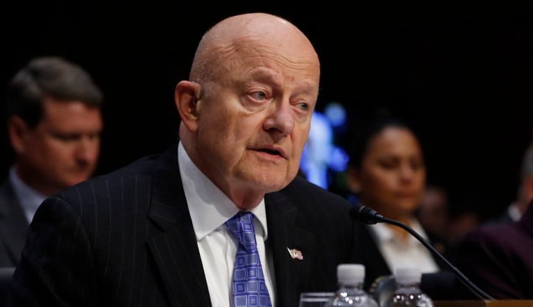 Former National Intelligence Director James Clapper told a Senate Judiciary subcommittee that he still has not seen any evidence of any kind of collusion between the Trump campaign and Russian foreign nationals. (AP Photo/Pablo Martinez Monsivais)