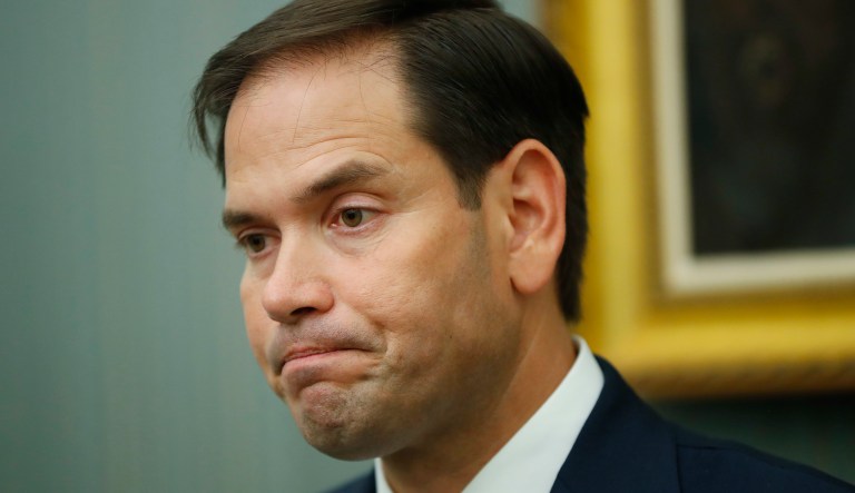 Rubio sent a letter to acting Army Secretary Ryan McCarthy on Tuesday to complain about 2nd Lt. Spenser Rapone's conduct, and to ask whether West Point's administrators or faculty knew about his pro-communist views. (AP Photo/Pablo Martinez Monsivais)
