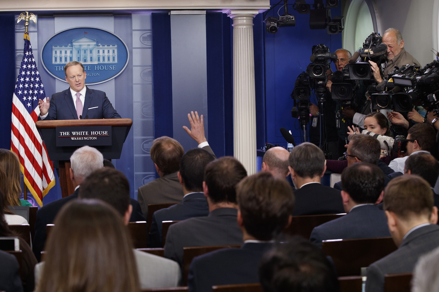 Sean Spicer: Trump ‘a little dismayed’ at White House press briefings