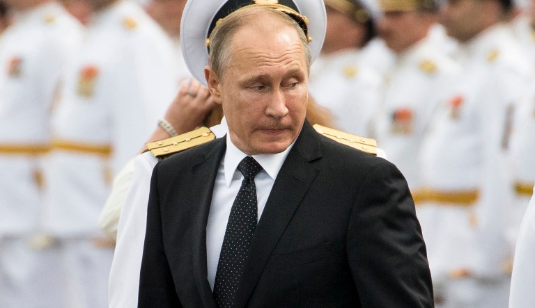 Russian President Vladimir Putin's anger shows the sanctions are credible. (AP Photo/Alexander Zemlianichenko, Pool)