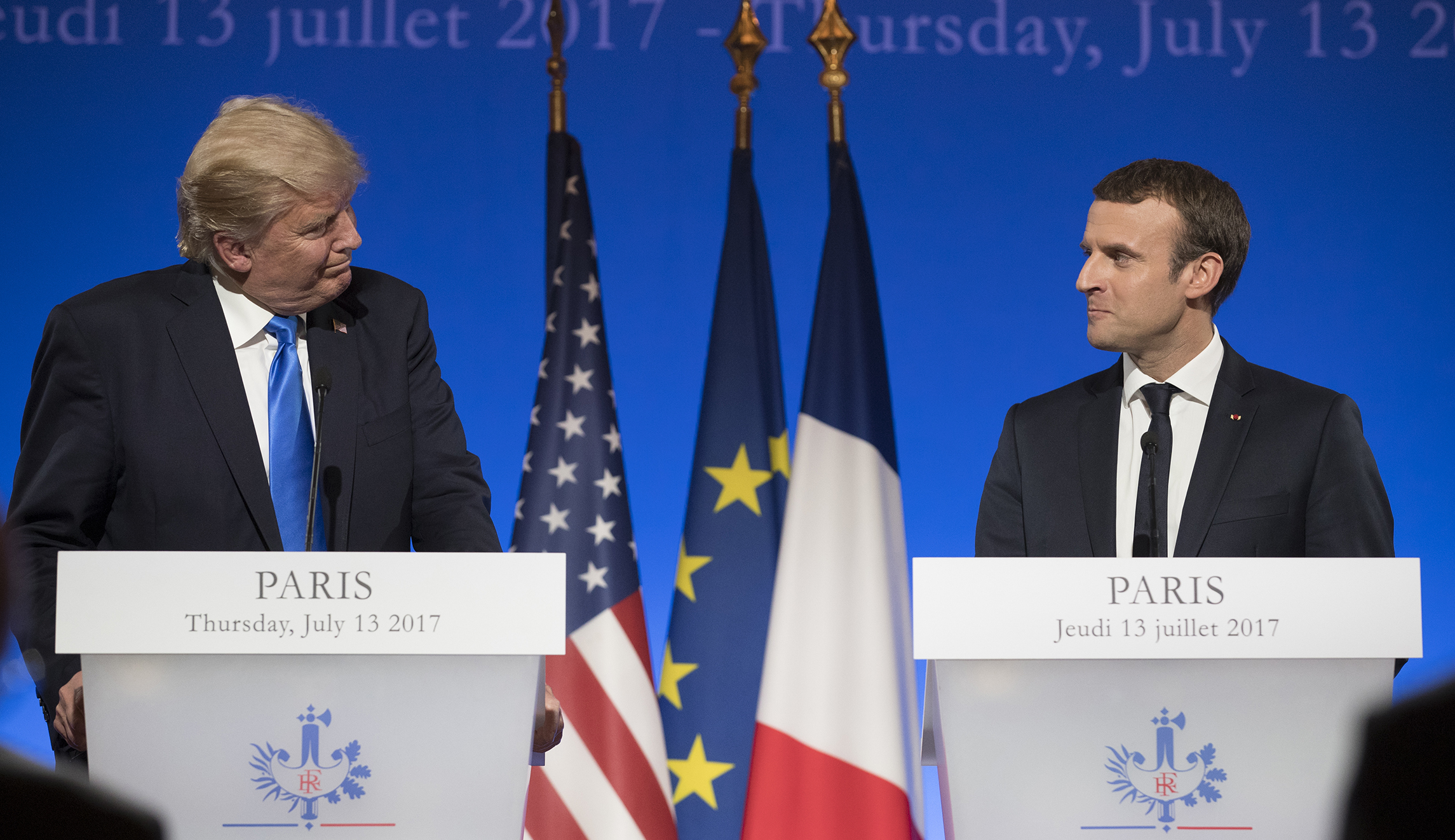 Trump open to new climate deal with Macron, but ‘OK’ if nothing happens