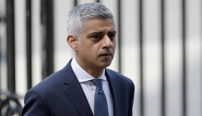 London Mayor Sadiq Khan