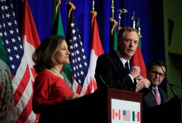 Administration officials appeared to be listening to concerns the groups had raised regarding the 1993 deal and incorporating them into the ongoing discussions with Canada and Mexico, the groups said. (AP)