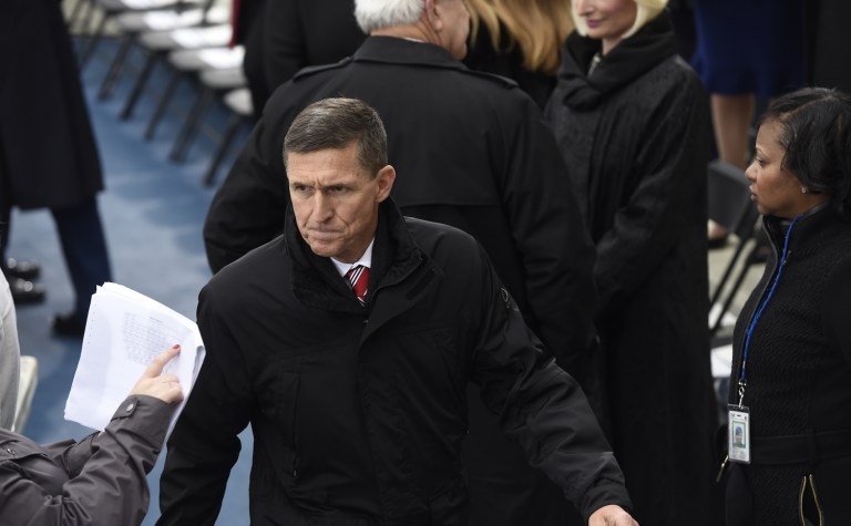 Flynn invoked his Fifth Amendment right against self-incrimination last week after the Senate panel subpoenaed him for documents related to the Russia investigation. (Saul Loeb/Pool Photo via AP)