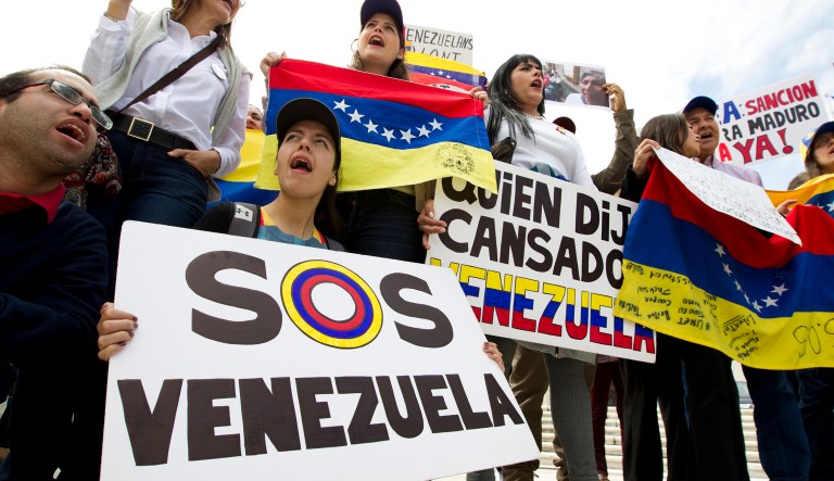 Venezuela finally admitted they cannot pay back the debt as the country is bankrupt. They tried to create a non-market economy, and non-market economies simply do not work. (AP Photo/Jose Luis Magana)