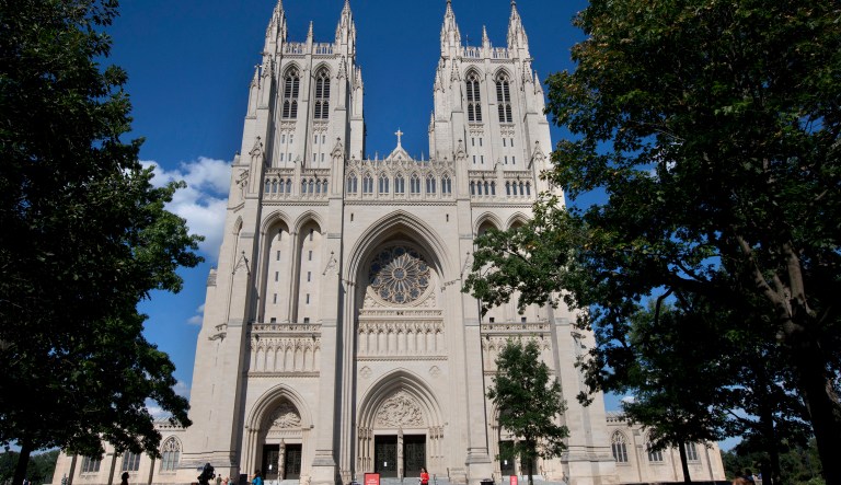 The dean of the Washington National Cathedral condemned President Trump's comments about 