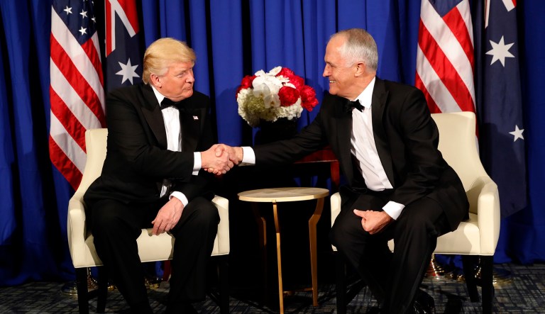 The two world leaders had a heated discussion about an agreement made by former President Barack Obama for the U.S. to accept refugees from Australian detention centers. (AP Photo/Pablo Martinez Monsivais)