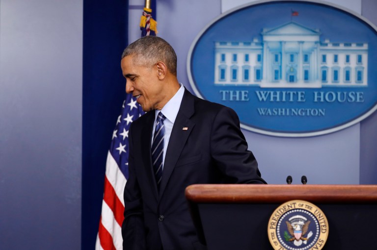 Perhaps the outgoing executive should try following his own advice for the next month. (AP Photo/Pablo Martinez Monsivais)